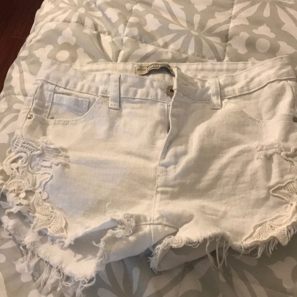 White short shorts!!!